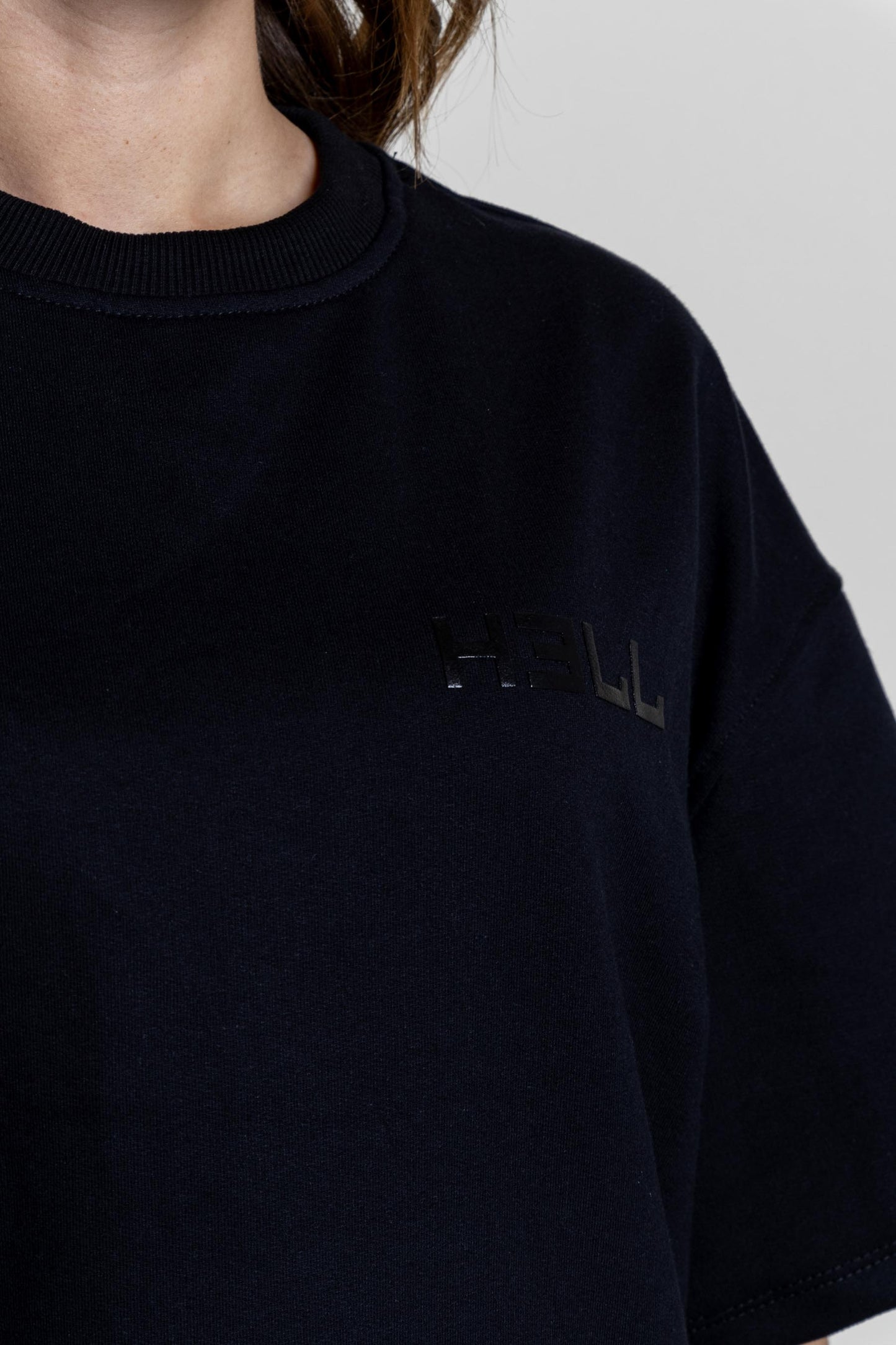 Basic HELL T-shirt Black/Black (Mujer)