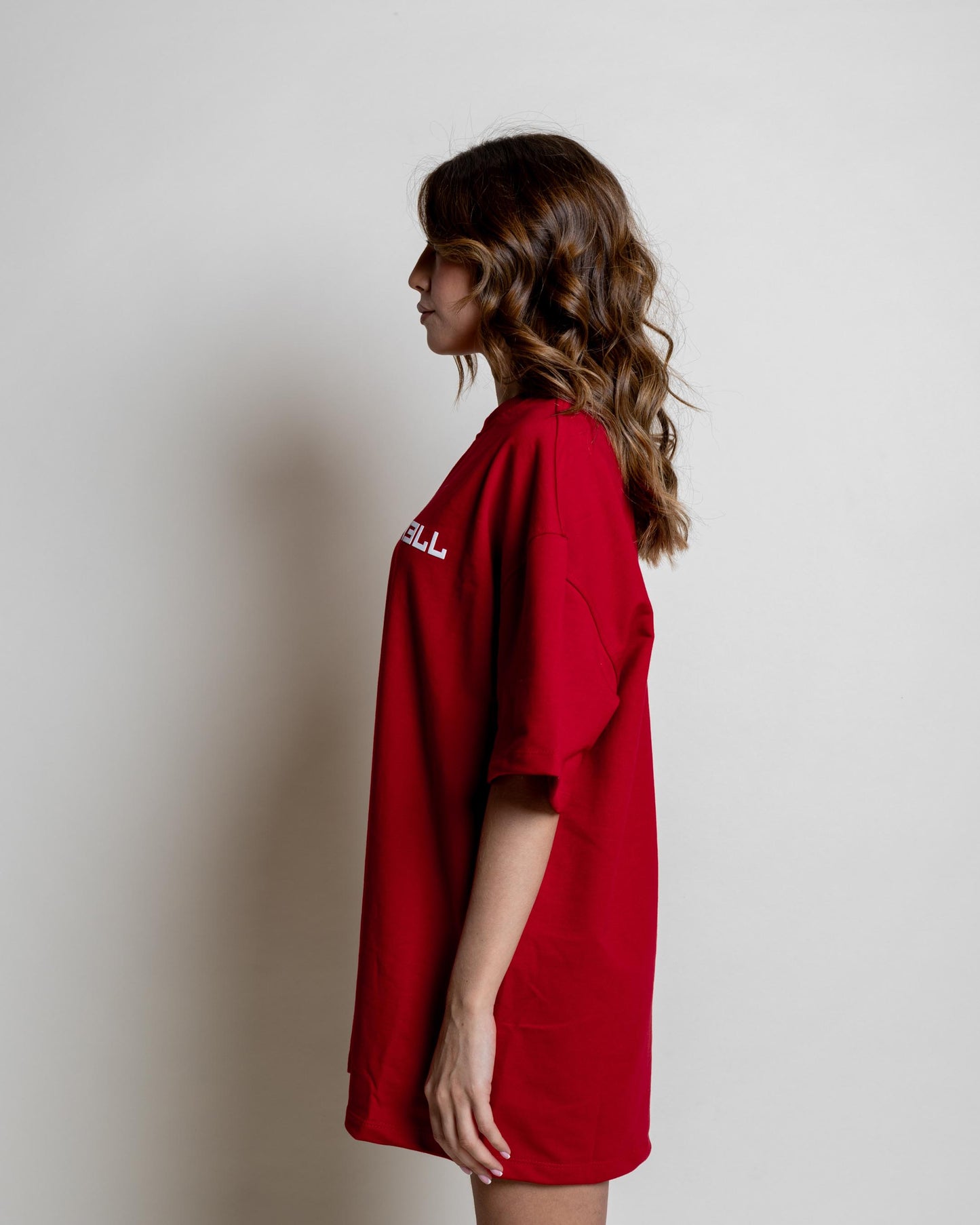 Basic HELL T-shirt Red/white (Mujer)