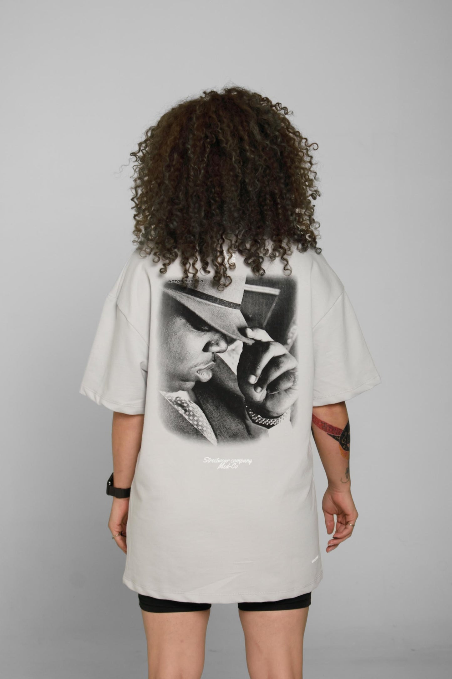 TRIBUTE Notorious B.I.G T-shirt Gray (Mujer)