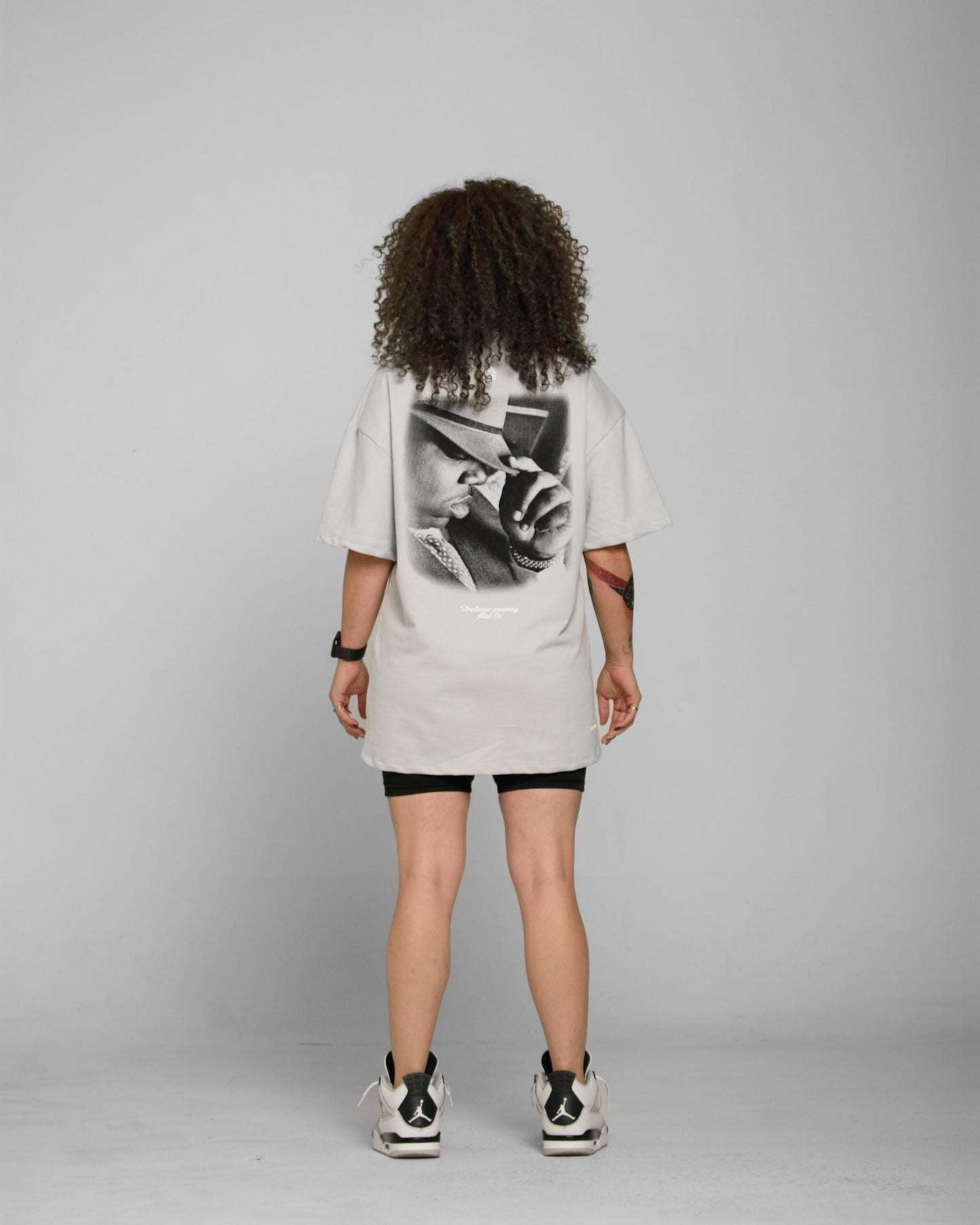 TRIBUTE Notorious B.I.G T-shirt Gray (Mujer)