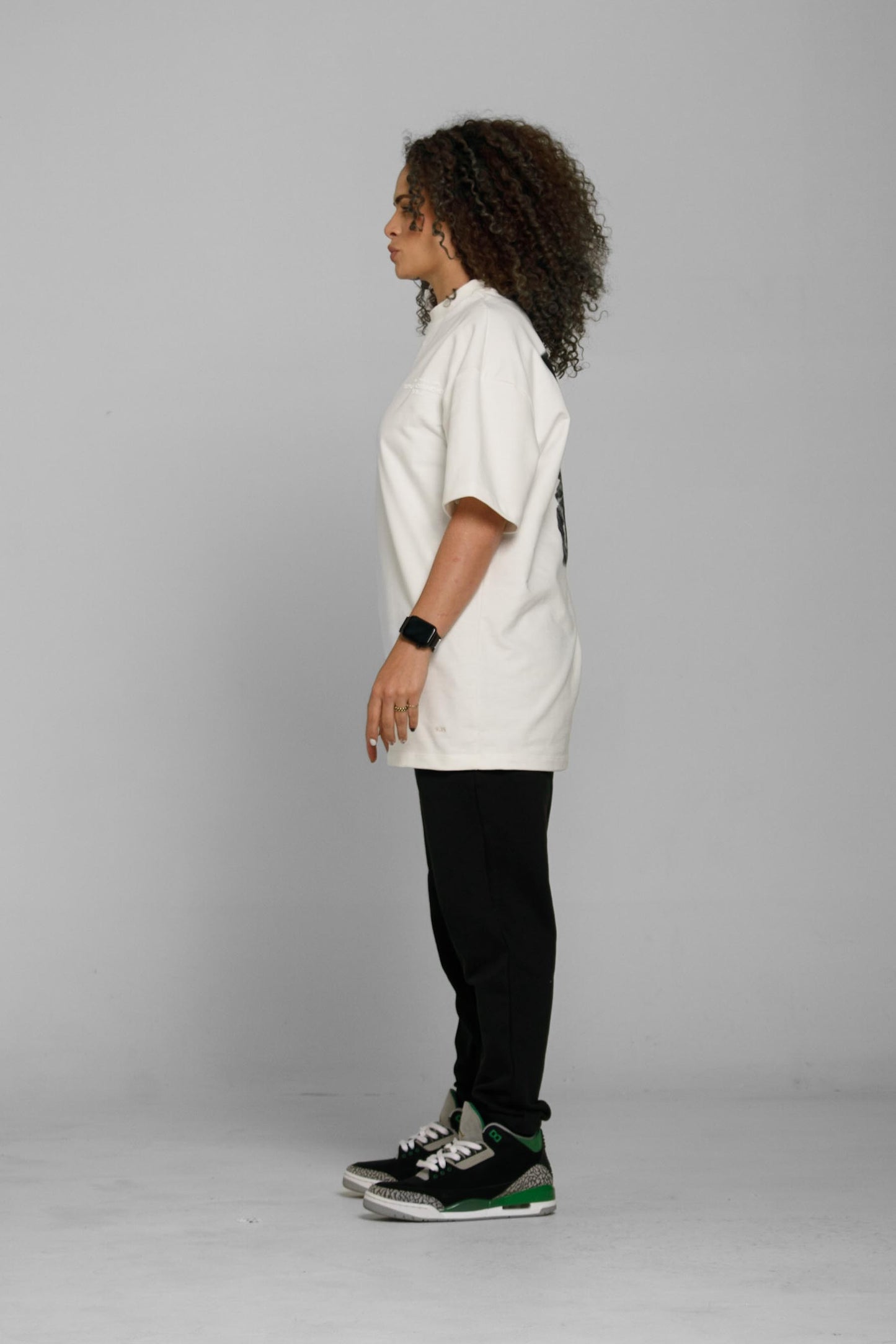 TRIBUTE Pop Smoke & Take Off T-shirt Beige (Mujer)