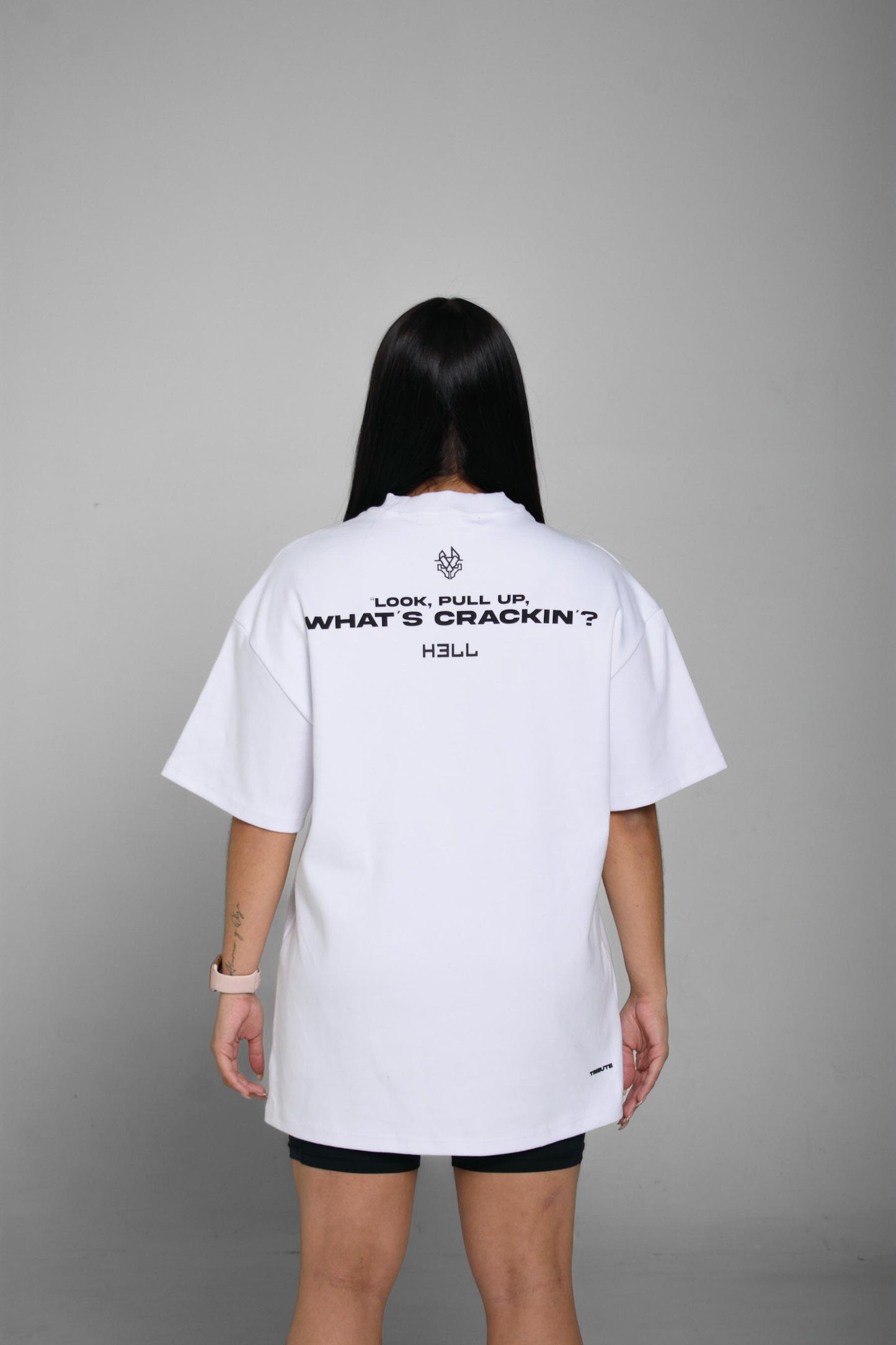 TRIBUTE POP Smoke T-shirt White (Mujer)