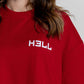 Basic HELL T-shirt Red/white (Mujer)