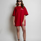 Basic HELL T-shirt Red/white (Mujer)