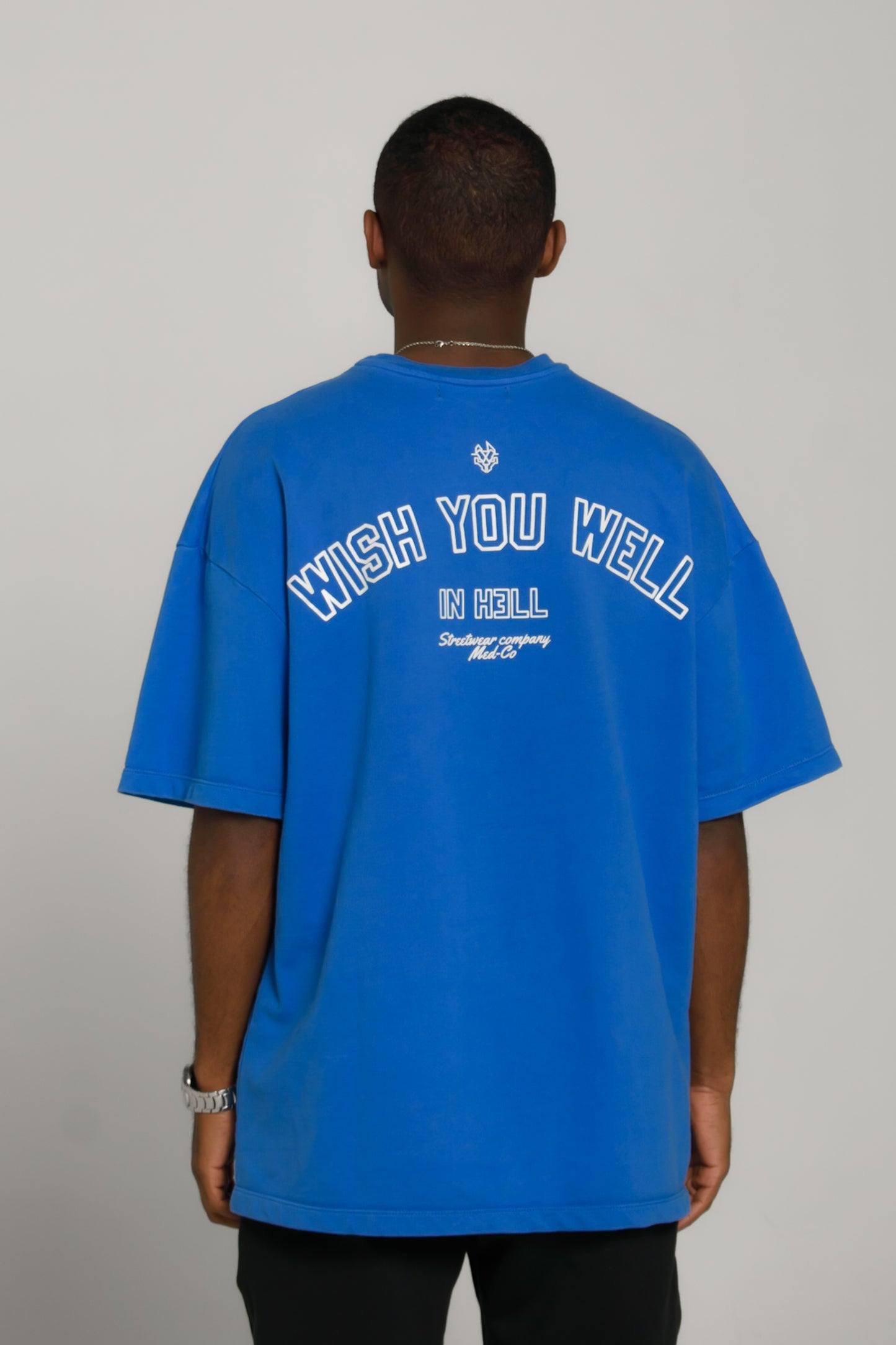 WISH YOU WELL T-shirt Blue