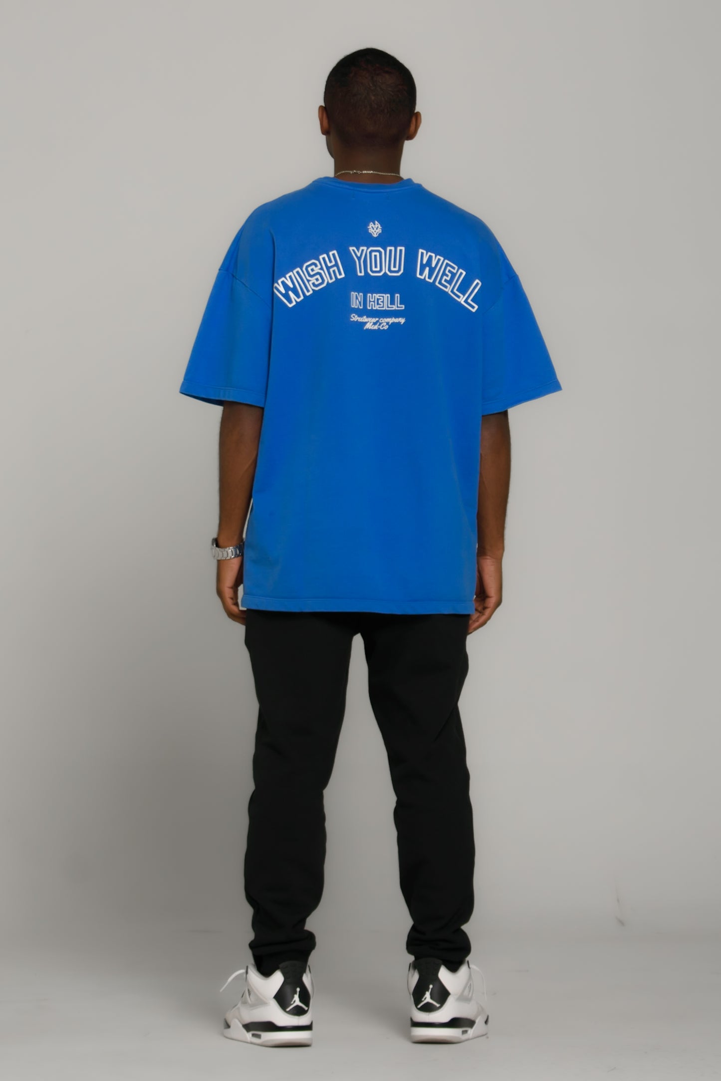 WISH YOU WELL T-shirt Blue