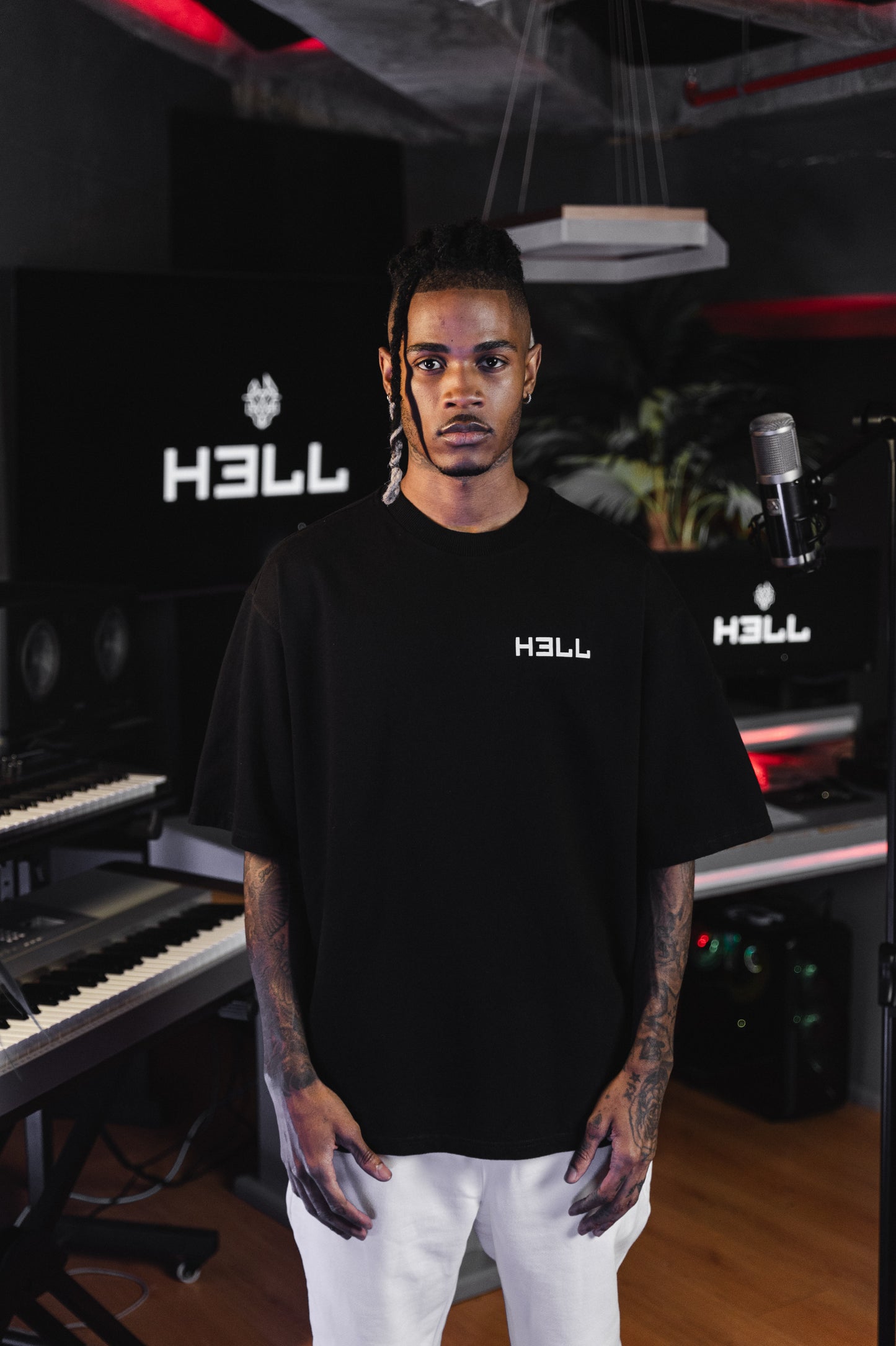 Basic HELL T-shirt Black/white