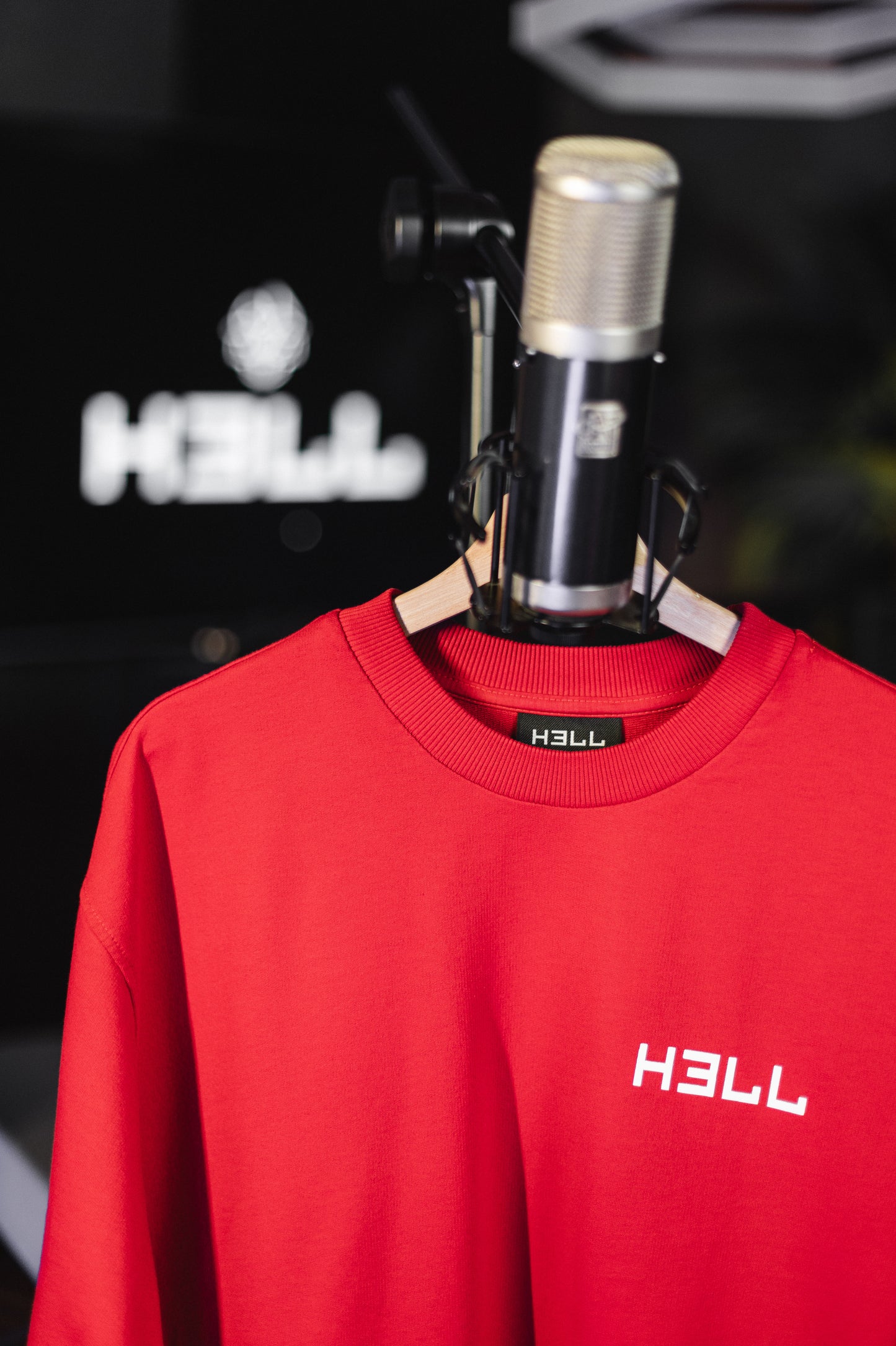 Basic HELL T-shirt Red/white