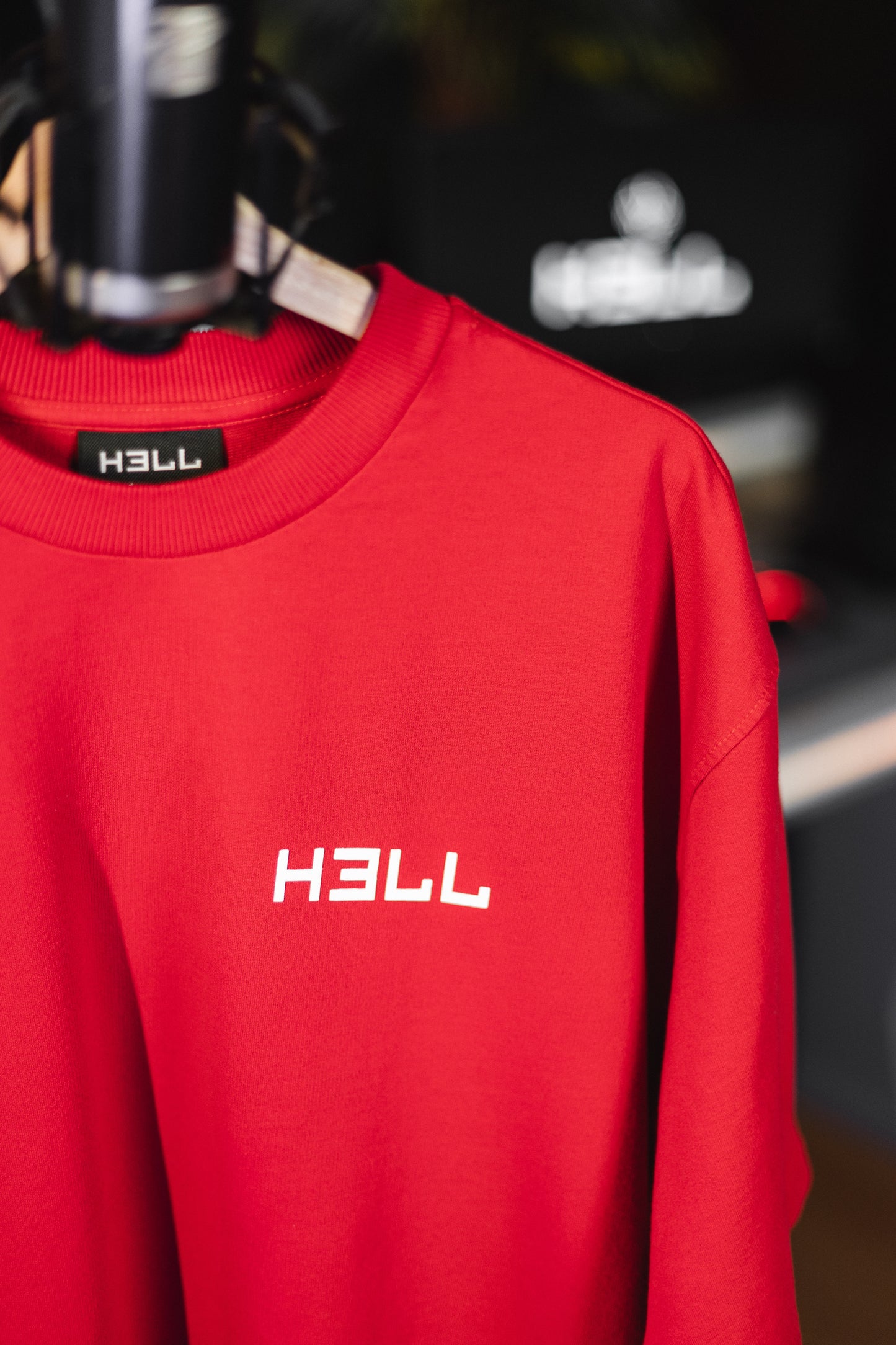 Basic HELL T-shirt Red/white