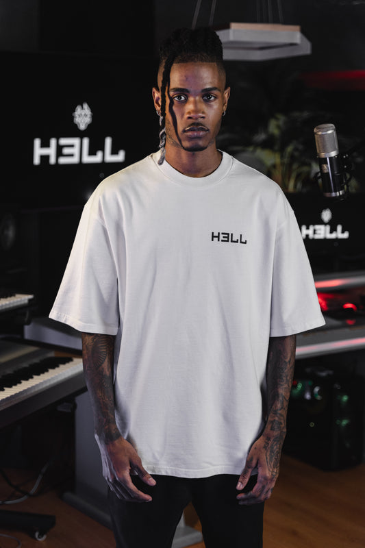 Basic HELL T-shirt White/Black