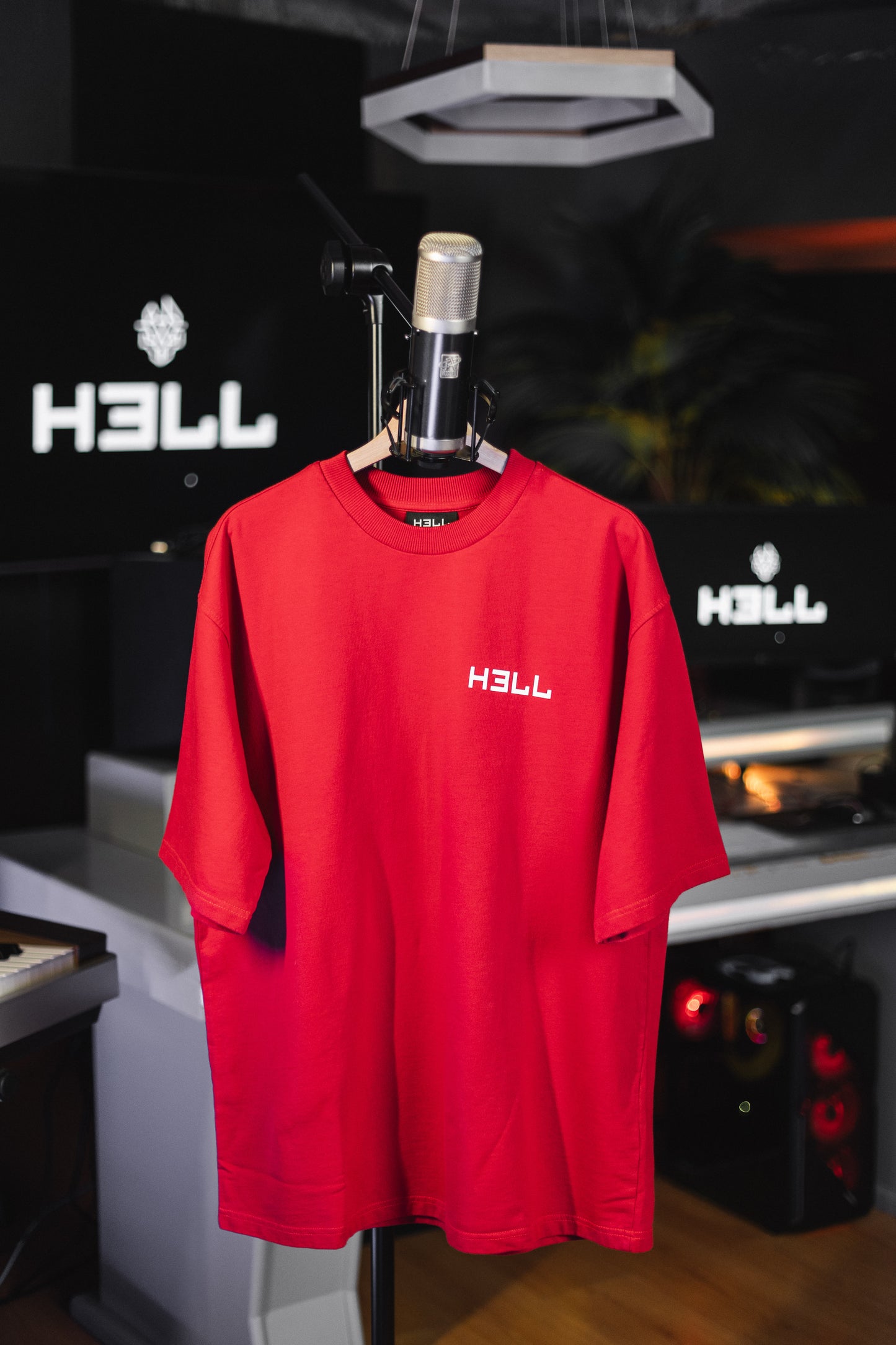 Basic HELL T-shirt Red/white